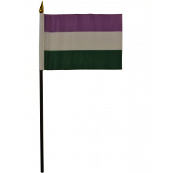 Gender Queer Hand Flag / Handflagge (T5852)