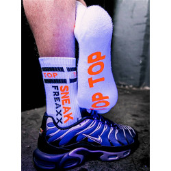 Sneak Freaxx Top Neon Socks White One Size (T6210)