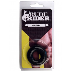 RudeRider Fat Stretchy Cock Ring Black (T6150)