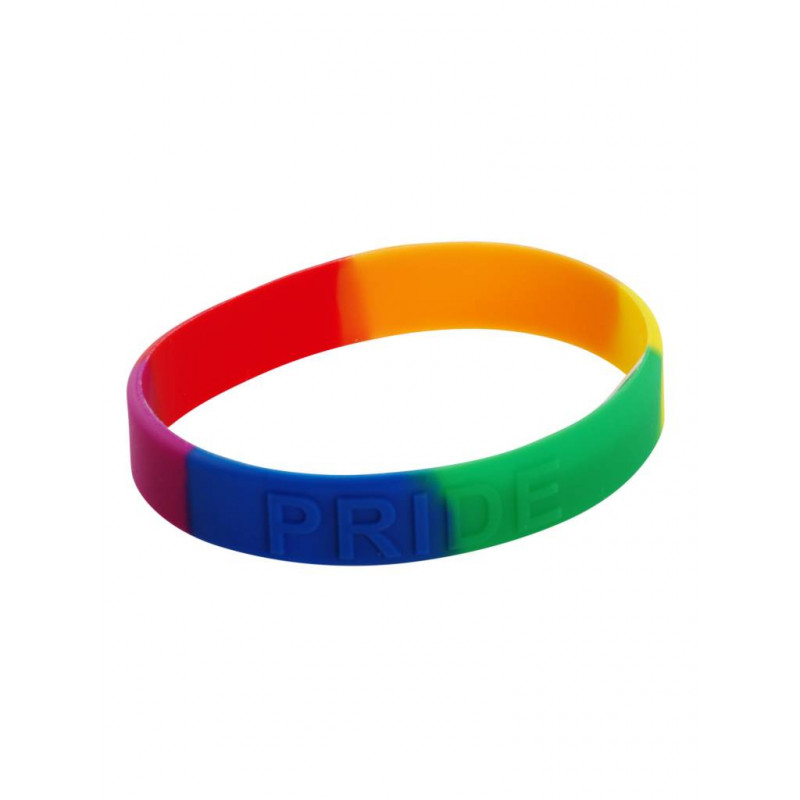 10 x Rainbow Pride Bracelet Silicone (T6327)
