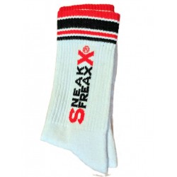Sneak Freaxx Red Black Socks White One Size (T6407)