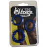 Rude Rider Mini Cock Rings Blue (3-Ring-Set) (T6264)
