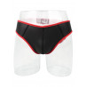 Rude Rider Neoprene Brief Open Back Bottoms Black/Red (T7472)