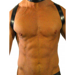 Rude Rider Shoulder X-Back Harness Leather Black/Black (T7311)