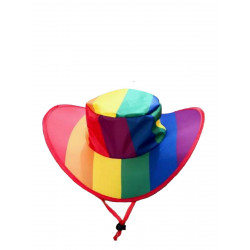 Rainbow Hat Foldable with Bag (T7632)