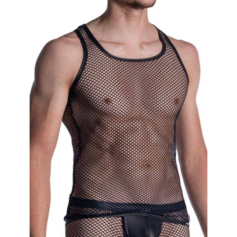 Manstore Athletic Shirt M964 Tank Top Black (T7694)