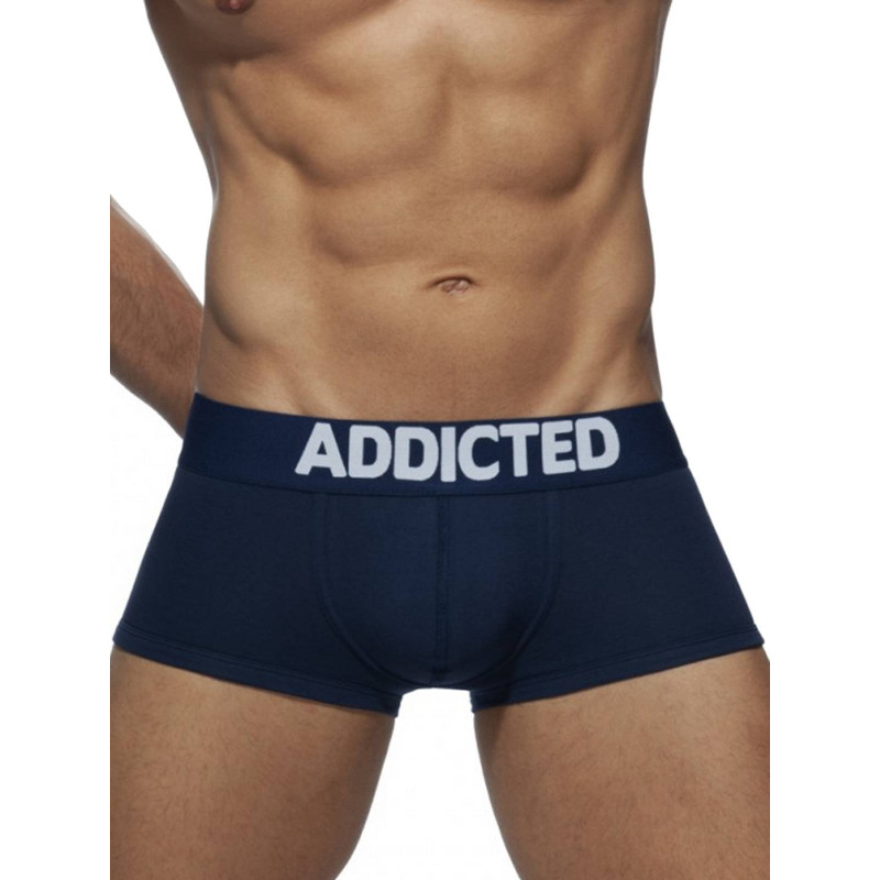 Addicted My Basic Boxer Underwear Navy Blue (T7839)