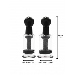 RudeRider Nipple Sucker 2er Set Black (T7724)