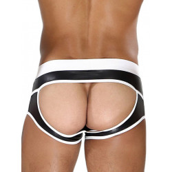 ToF Paris Fetish Bottomless Boxer Underwear Black/White (T7909)