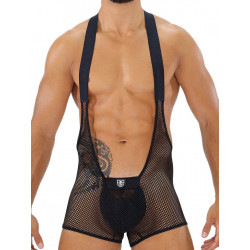 ToF Paris Bulge Mesh Singlet Black (T7901)