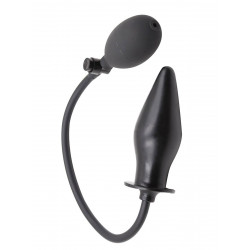 Rude Rider Inflatable Butt Plug Rubber Black (T7726)