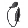 Rude Rider Inflatable Butt Plug Rubber Black (T7726)