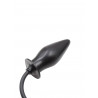 Rude Rider Inflatable Butt Plug Rubber Black (T7726)