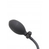 Rude Rider Inflatable Butt Plug Rubber Black (T7726)