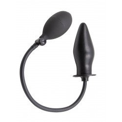 Rude Rider Inflatable Butt Plug Rubber Black (T7726)