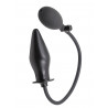 Rude Rider Inflatable Butt Plug Rubber Black (T7726)