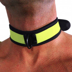 RudeRider Neoprene Puppy Collar Yellow (T7265)