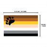Bear Pride Aufkleber / Sticker 76 x 115 mm (T7767)