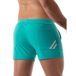 TOF Paris Shorts Turquoise/White (T8173)