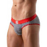 ToF Paris Stripes Push-Up Brief Underwear Navy/Red/White (T8188)