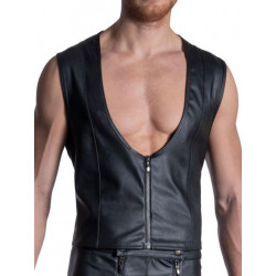 Manstore Zipped Vest M2113 Black (T8296)