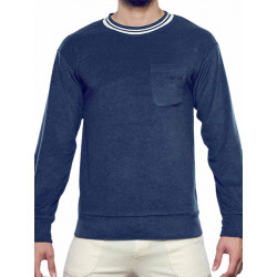 Supawear Terry Toweling Sweater Navy (T8393)