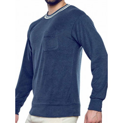 Supawear Terry Toweling Sweater Navy (T8393)