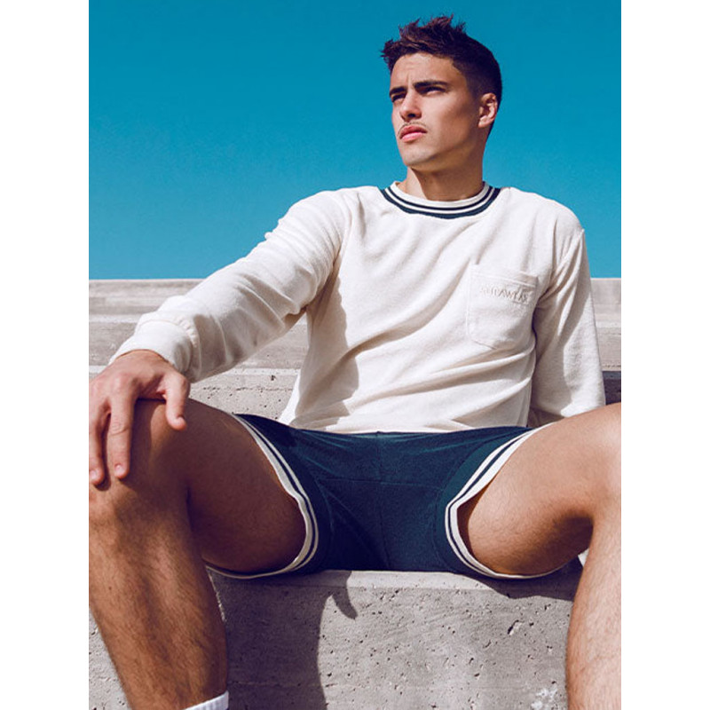 Supawear Terry Toweling Sweater Off White (T8394)