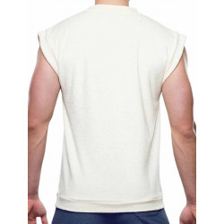 Supawear Terry Toweling Tank Top Off White (T8396)