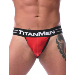 TitanMen Jockstrap Underwear Black/Red (T8390)