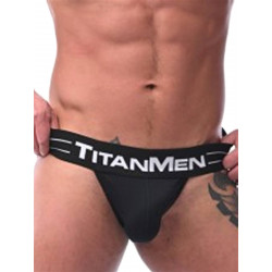 TitanMen Jockstrap Underwear Black/Black (T8388)