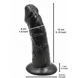 RudeRider Little Black Rider Dildo 13 x 4 cm Silicone (T7731)
