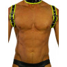 Rude Rider Shoulder Backstrap Harness Leather Black/Yellow (T7309)