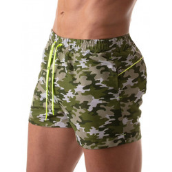 ToF Paris Iconic Swim Shorts Swimwear Khaki Camo (T8563)