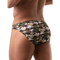 ToF Paris Iconic Swim Mini-Slip Swimwear Khaki Camo (T8555)