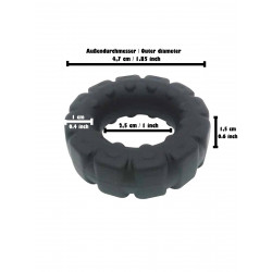 Rude Rider F-Tire Silicone Soft Ring Black (T7640)