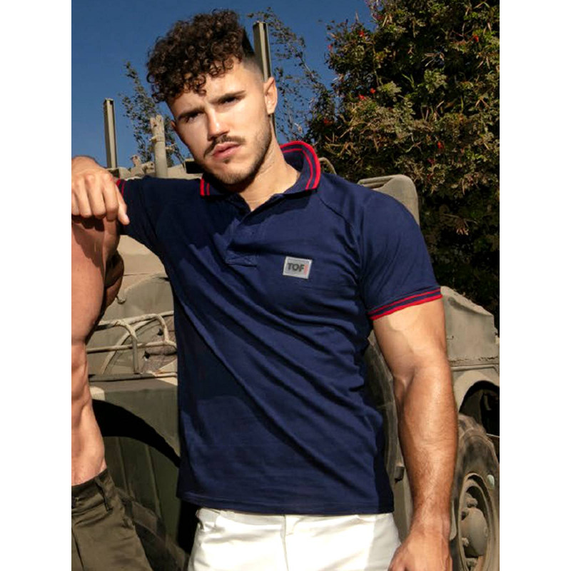 ToF Paris Patriot Polo T-Shirt Navy (T8667)