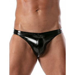 ToF Paris Vinyl Slip Brief Underwear Black (T8679)