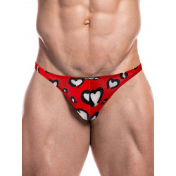 Cut4Men Brazilian Brief Underwear Red/Hearts (T8864)