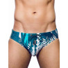 2Eros Print Swim Briefs Swimwear Feuille Green (T8926)