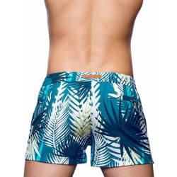 2Eros Print Swim Shorts Feuille Green (T8925)