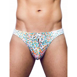 2Eros Print Swim Thong V80 Moana (T8943)