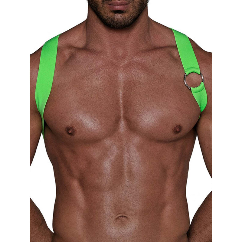 ToF Paris Party Boy Elastic Harness Neon Green (T8972)