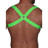 ToF Paris Party Boy Elastic Harness Neon Green (T8972)
