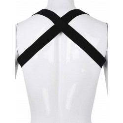 Rude Rider Elastic X-Back Harness Black (T7451)