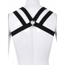 Rude Rider Elastic Double Shoulder Harness Black (T7453)