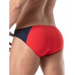 ToF Paris Holidays Swim Mini Brief Swimwear Red/Navy (T9118)