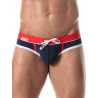 ToF Paris Holidays Swim Brief Swimwear Navy/Red (T9113)