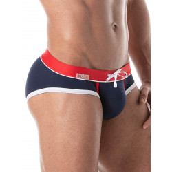 ToF Paris Holidays Swim Brief Swimwear Navy/Red (T9113)