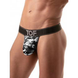 ToF Paris Iconic Stringless Thong Grey Camo (T9097)